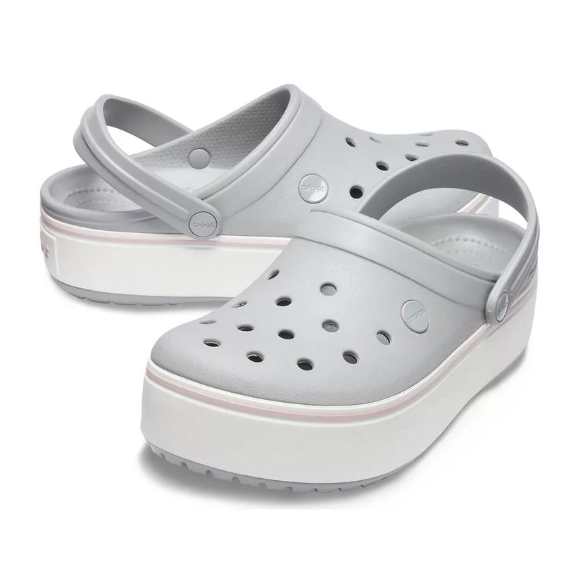 Crocband™ Platform Clog Gris