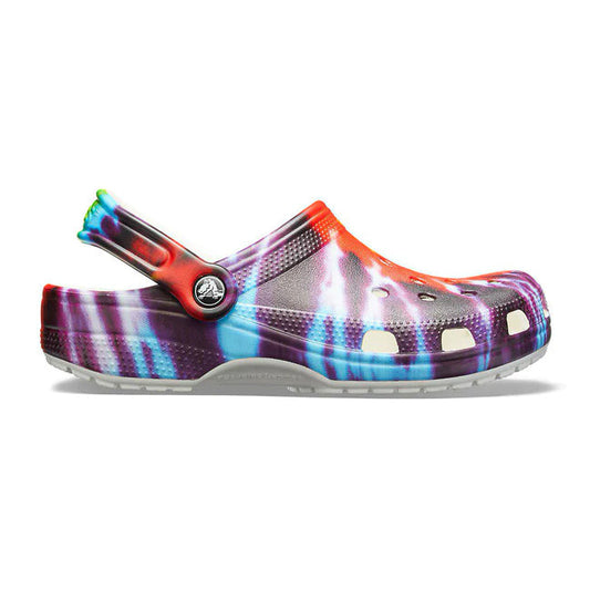 Classic® Clog Graphic Arcoiris Negro